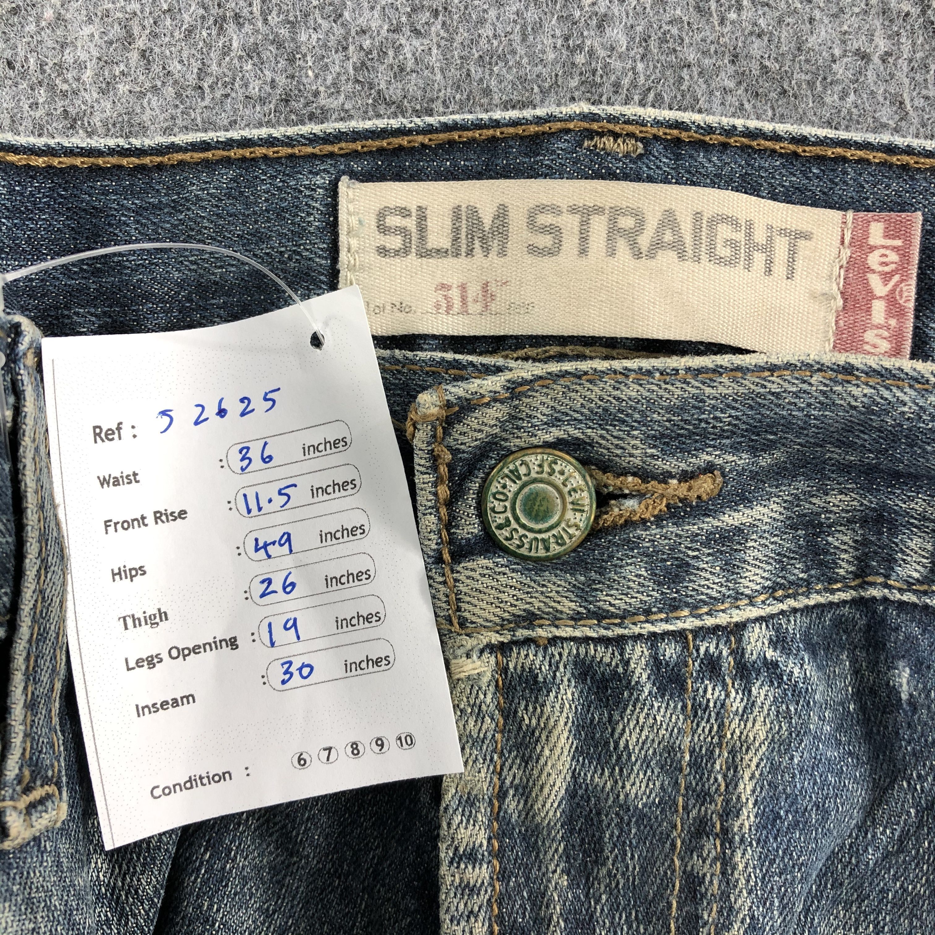 Levi's Vintage Blue Wash Levis 514 Jeans-J2625 Size US 36 / EU 52 - 17 Thumbnail