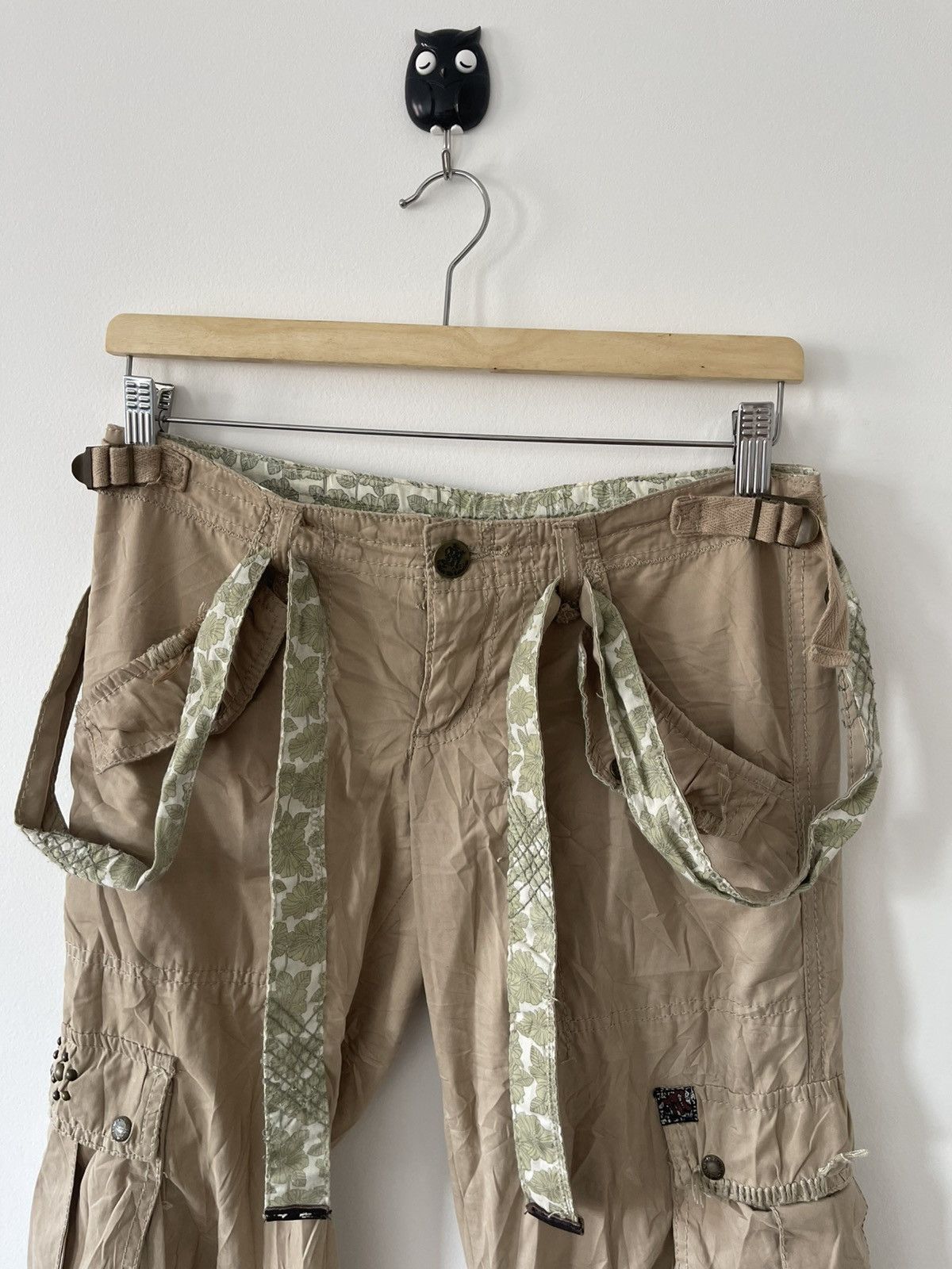Miss Me Rare Vintage MISS ME Le Lotus Bleu Flare Multi Pocket Pant Size 29" - 6 Thumbnail