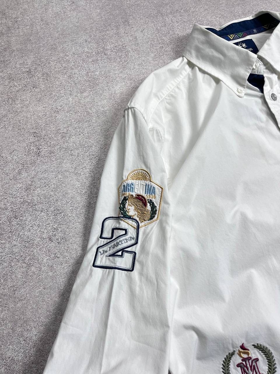 La Martina × Vintage Vintage La Martina Big Logo Polo Shirt Y2K M Size US L / EU 52-54 / 3 - 9 Thumbnail