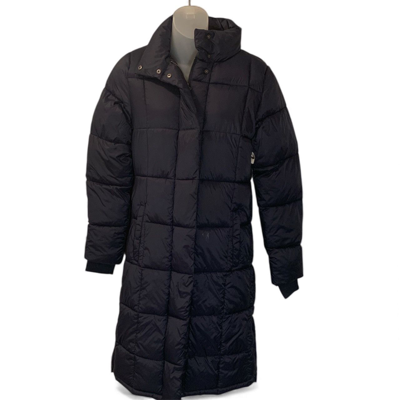 Other Long Navy Blue Puffer Coat (item#10043) Size XS / US 0-2 / IT 36-38 - 1 Thumbnail
