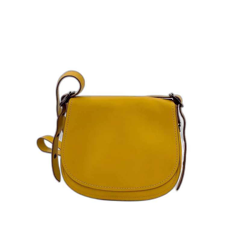 Coach Yellow Crossbody Saddle Bag, Women's