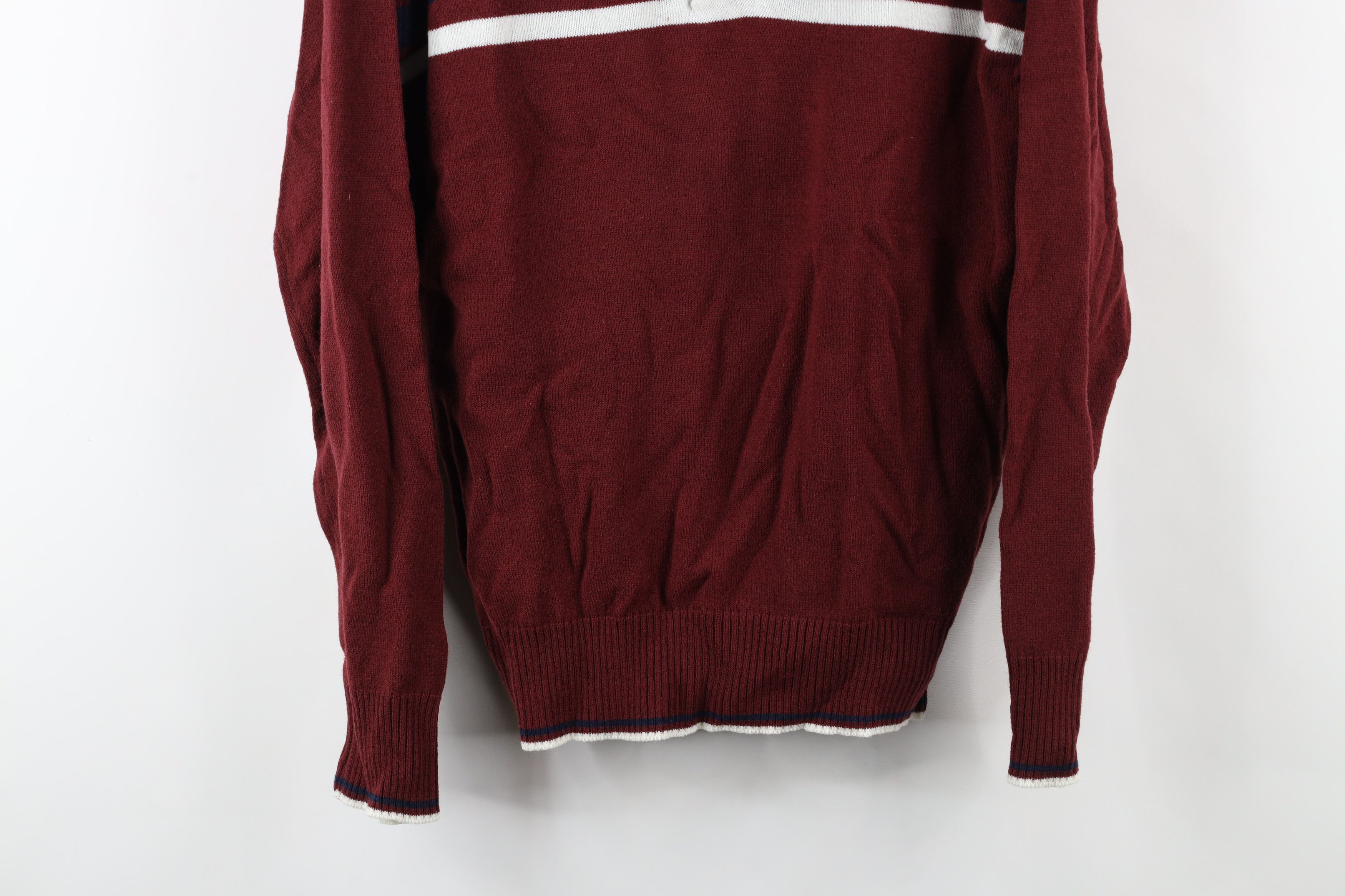 Vintage Vintage 70s Streetwear Knit Collared Long Sleeve Sweater Size US L / EU 52-54 / 3 - 3 Thumbnail