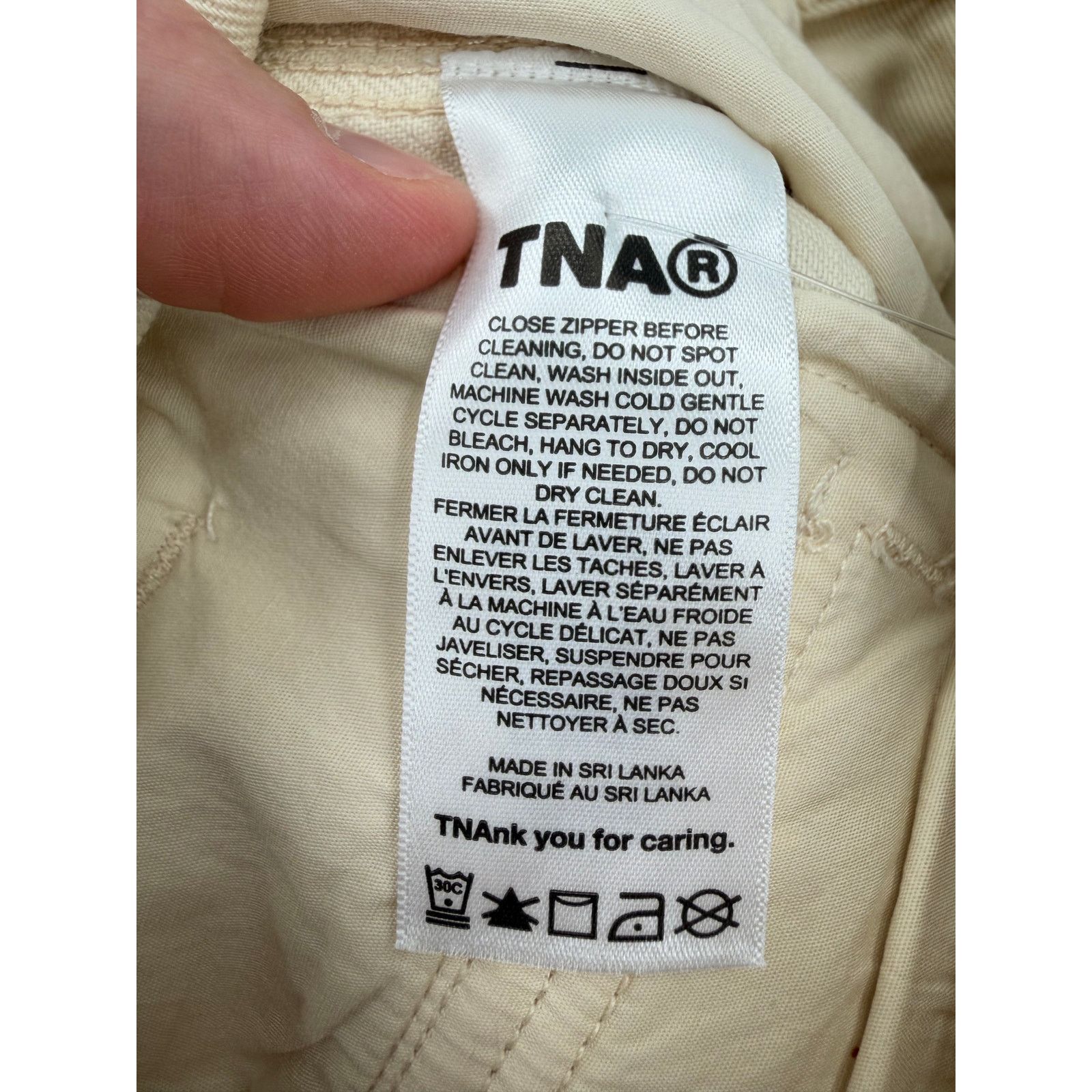 TNA TNA Aritzia Corbett Mid-Rise Cargo Pants Beige/Cream Size 00 Size 24" / US 00 / IT 34 - 6 Thumbnail