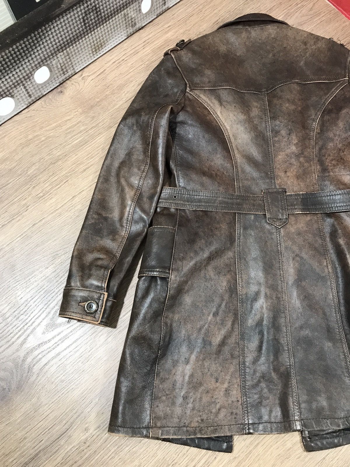 Vintage Vintage Distressed Leather Jacket Italy Size M / US 6-8 / IT 42-44 - 11 Thumbnail