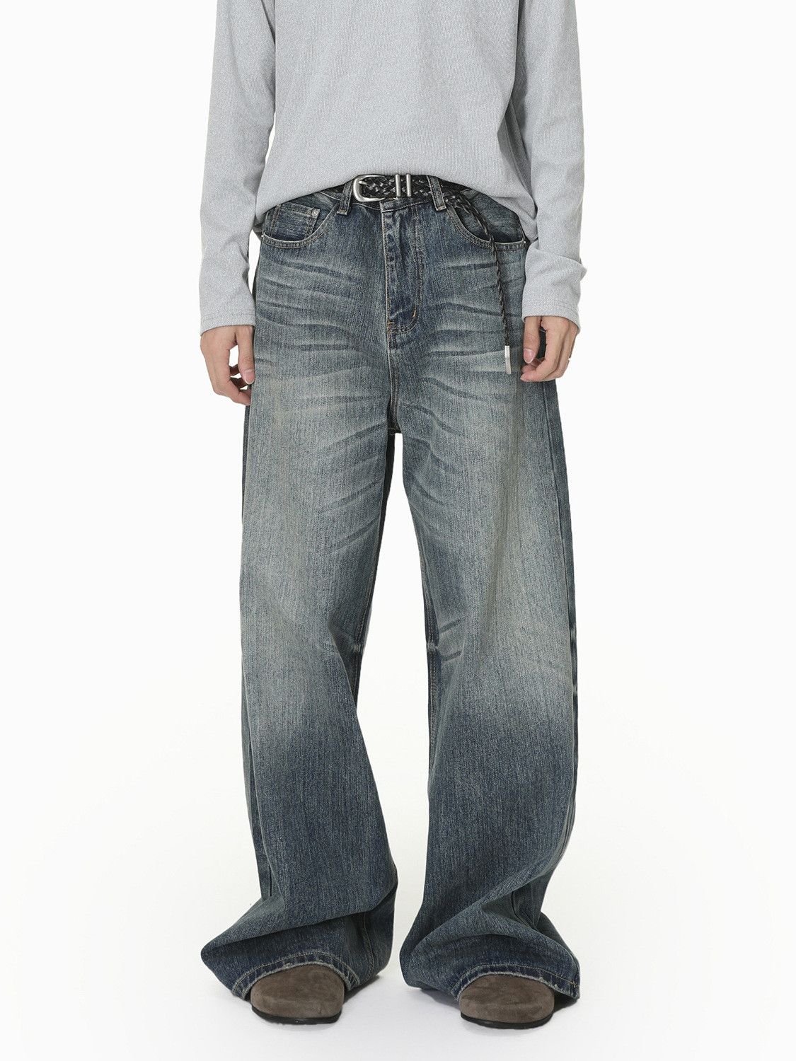 Vintage Men's Vibe Retro Casual Washed Jeans Size US 32 / EU 48 - 1 Thumbnail