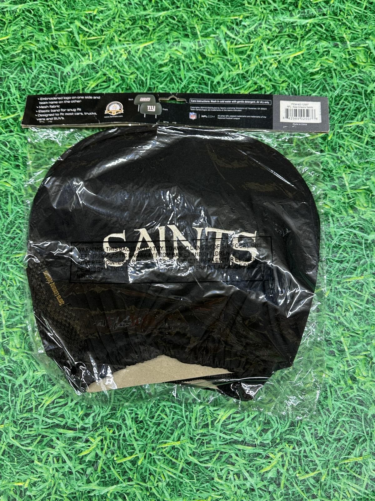 NFL NEW ORLEANS SAINTS NFL HEAD REST COVERS NEW Size ONE SIZE - 2 Thumbnail