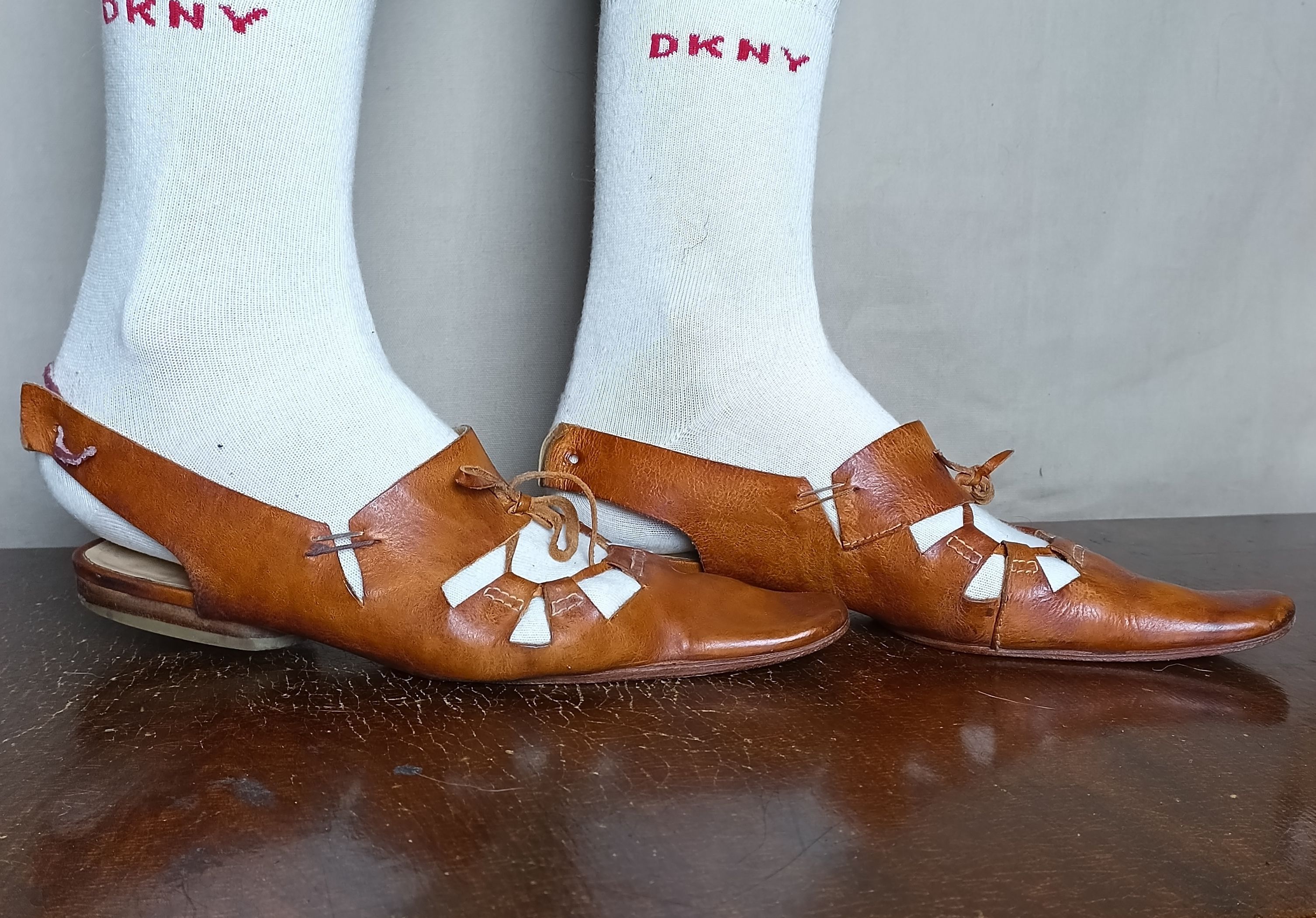 Marithe + Francois Girbaud Marithe Francois Girbaud Vintage Brown Leather Mules Shoes Size US 8 / IT 38 - 11 Thumbnail
