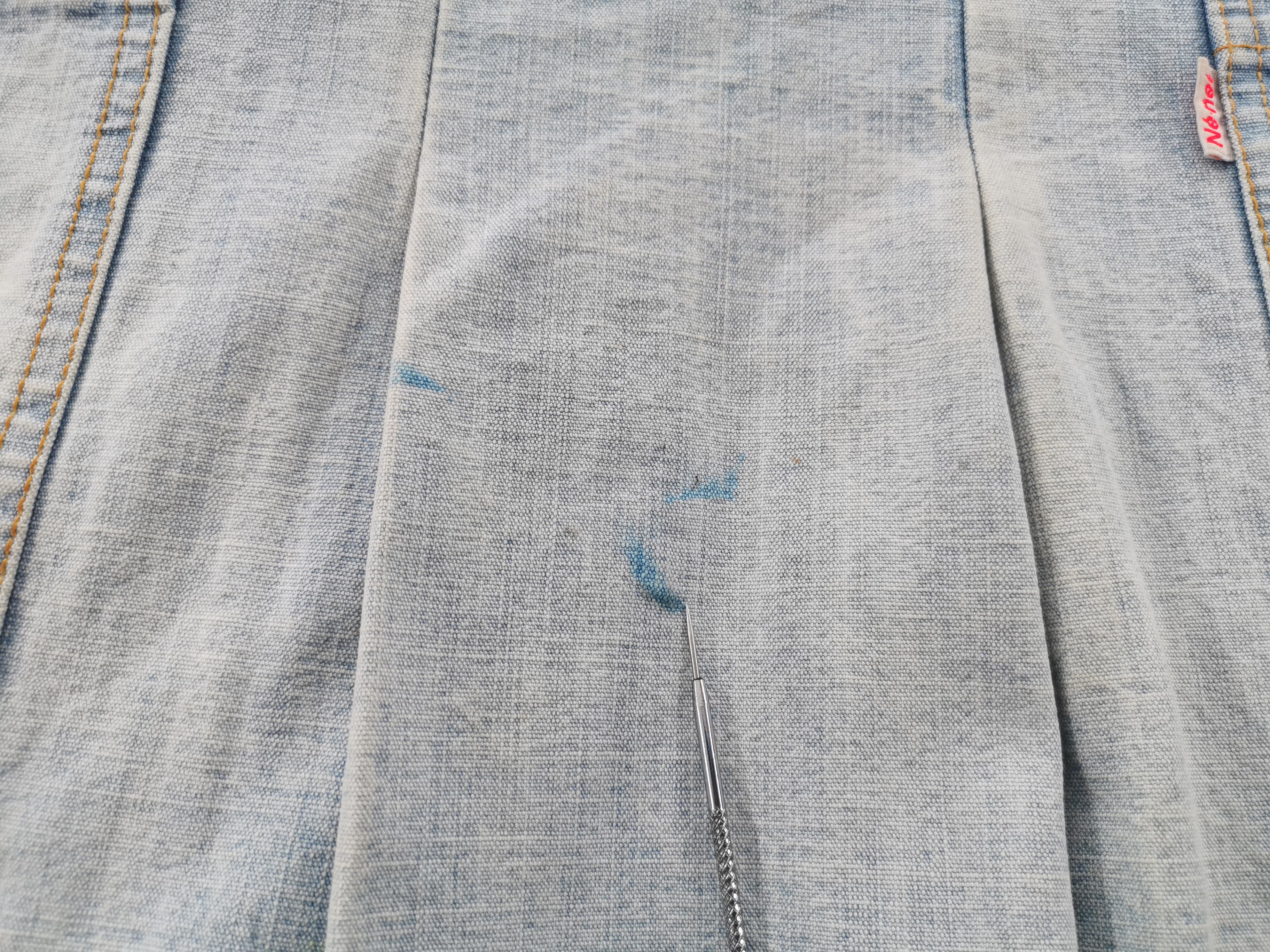 Issey Miyake × Ne-Net Distressed Vintage Ne-Net X Issey Miyake Denim Dress Size M Size XS / US 0-2 / IT 36-38 - 9 Thumbnail