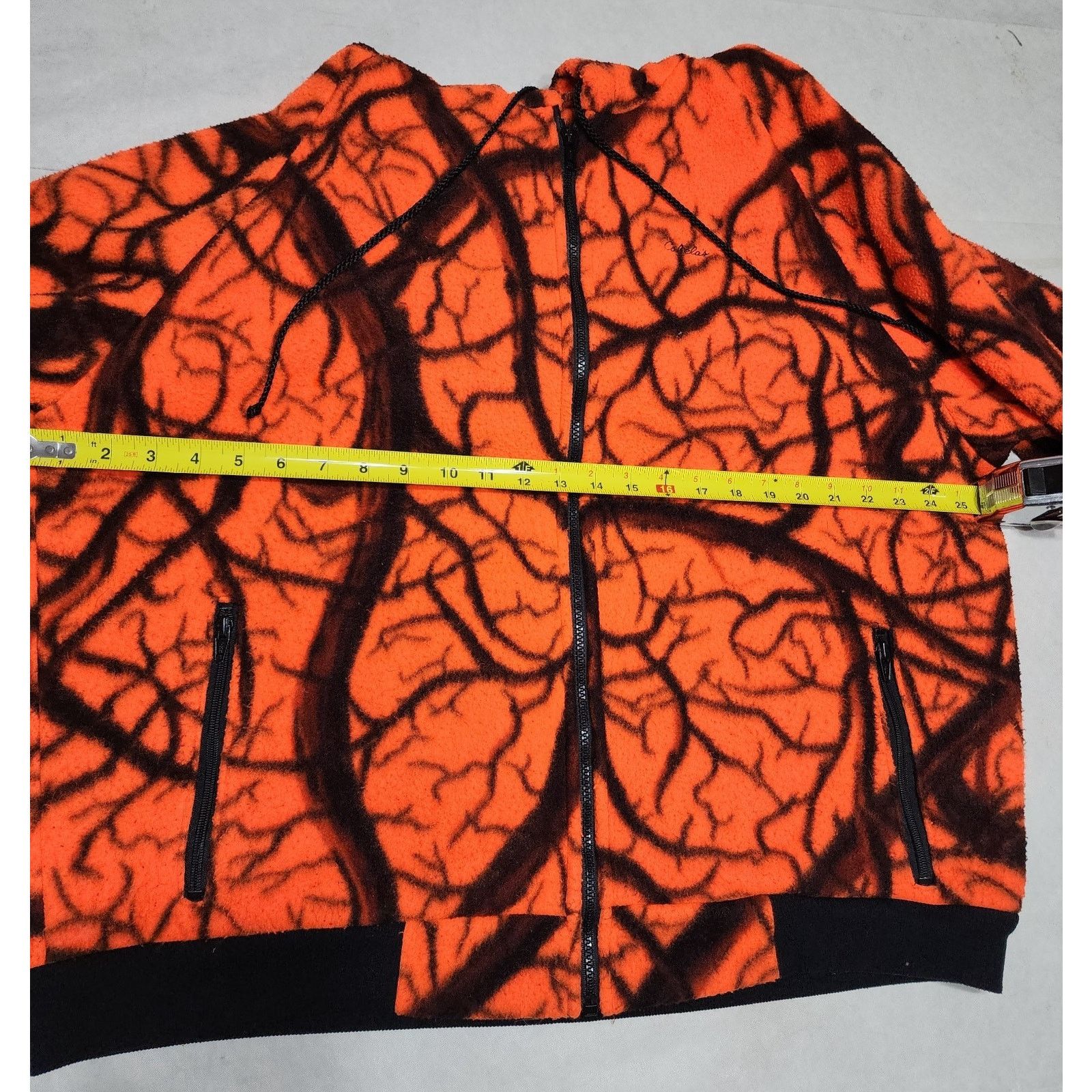 Cabelas Cabela's Vintage Blaze Orange Camo Fleece Hoodie Men's XL Size US XL / EU 56 / 4 - 4 Thumbnail