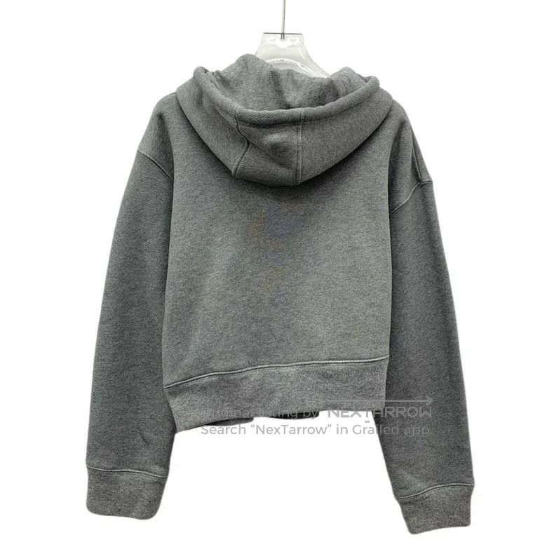 Loewe Loewe Gray Cotton Hooded Drawstring Long Sleeve Irregular Size S / US 4 / IT 40 - 2 Thumbnail