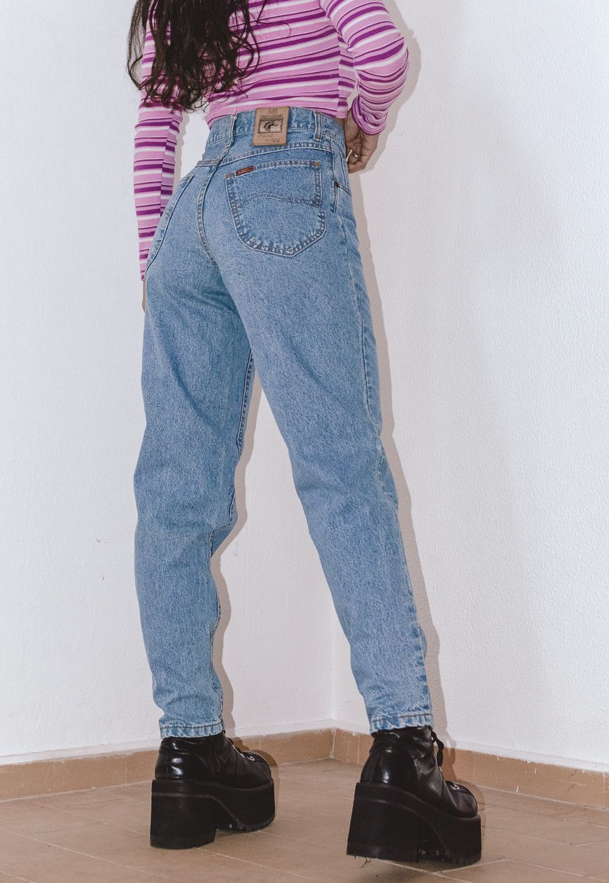 Lee 90s Rare Lee Vintage High Waisted Jeans - Tight Fit Jeans Size 29" - 1 Thumbnail