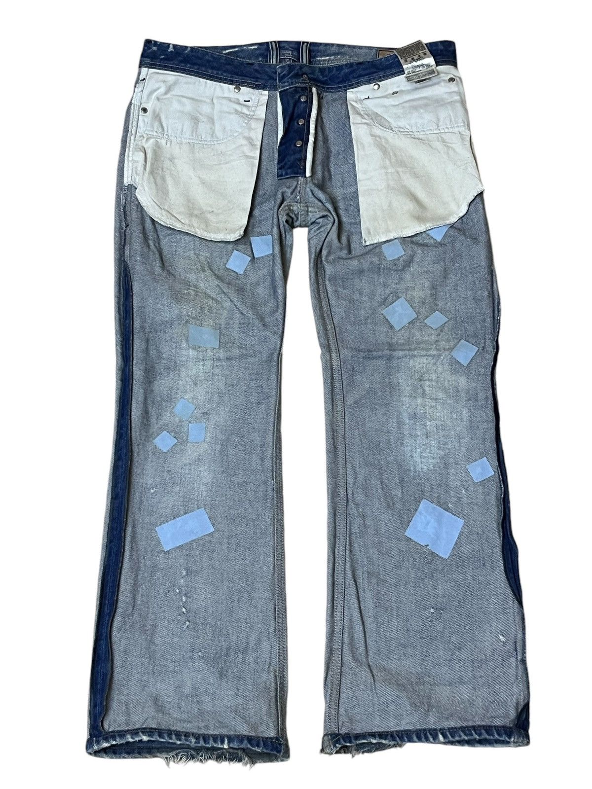 Diesel SICK🔥DIESEL LTD ZATINY MUD DISTRESSED MADE IN ITALY JEANS Size US 35 - 3 Thumbnail