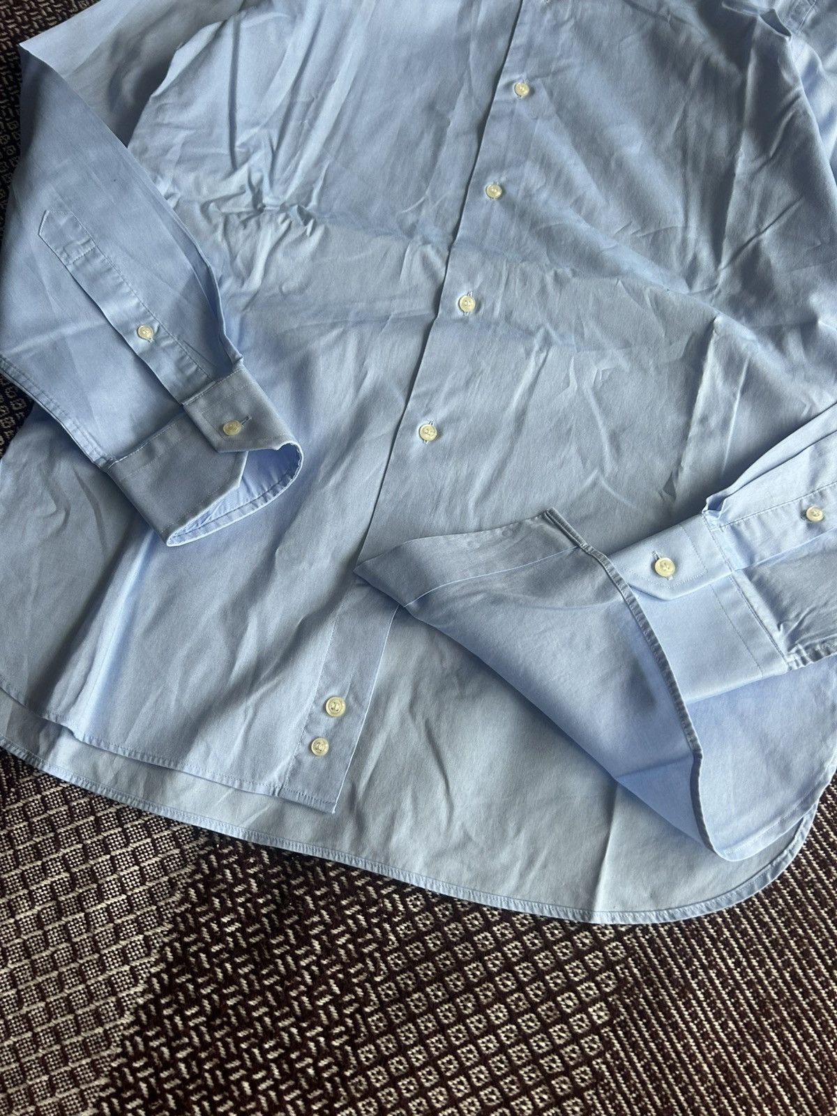 Boggi Boggi Milano Regular Fit Mens Blue Shirt Solid Style Size M Size US M / EU 48-50 / 2 - 6 Thumbnail