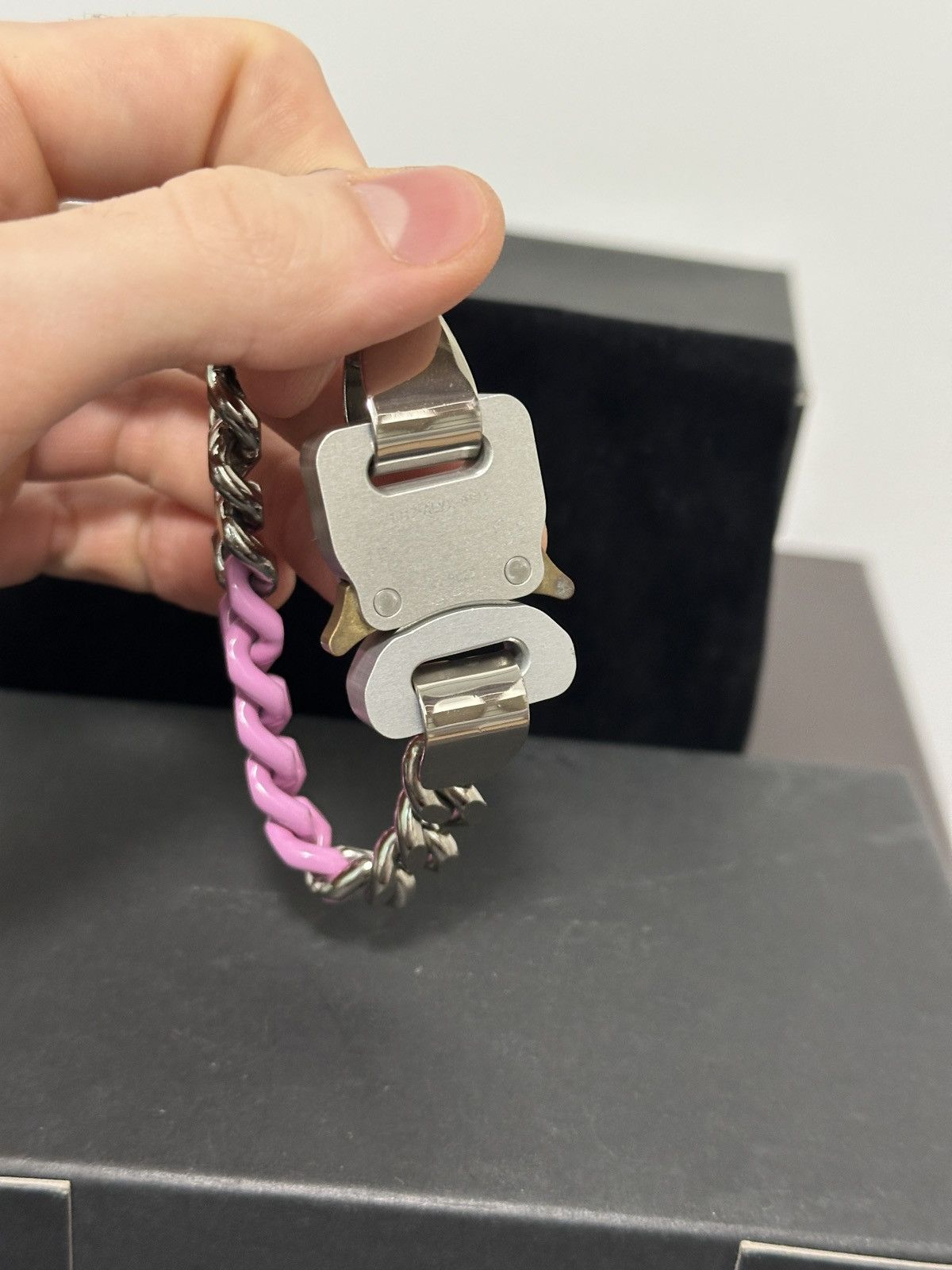 1017 ALYX 9SM 1017 ALYX 9SM Silver & Pink Colored Bracelet, size S-M Size ONE SIZE - 13 Thumbnail