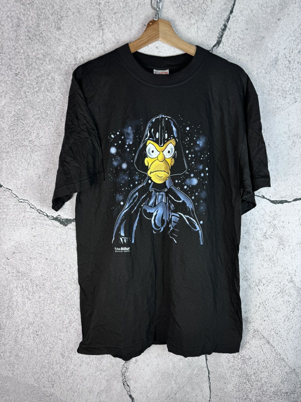 The Simpsons × Vintage 90s Vintage Tha Simpsons Dark Vader Archival Cartoon Tees Size US XXL / EU 58 / 5 - 1 Thumbnail