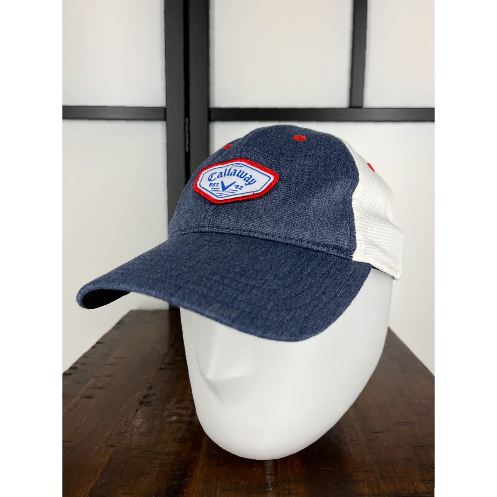 Callaway Callaway Hat Cap Strap Back Adult Blue Golf Logo Adjustable, Lightweight, Stretch Men Trucker Polyester Blend Size ONE SIZE - 4 Thumbnail