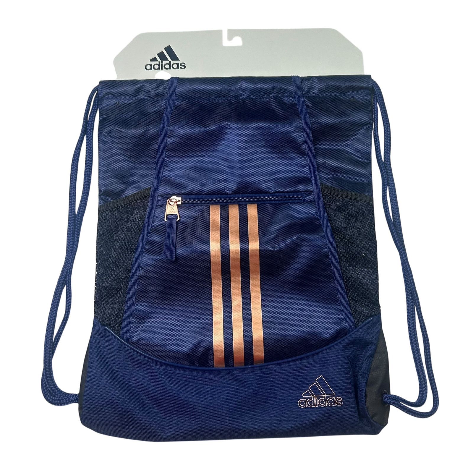 Adidas Adidas Alliance II Sackpack Sling Backpack Black / Gold New! Size ONE SIZE - 1 Thumbnail