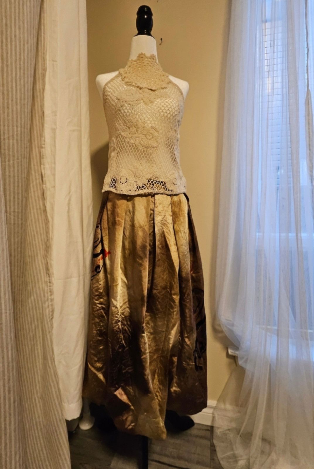 Vintage × Zara Asia Region Exclusive Limited Edition/ Printed Lantern Skirt Size 28" / US 6 / IT 42 - 4 Thumbnail