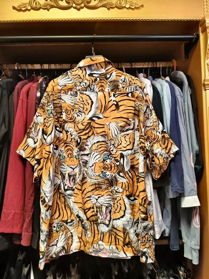 Wacko Maria Wacko Maria White Tiger Hawaiian Shirt Size US L / EU 52-54 / 3 - 2 Thumbnail