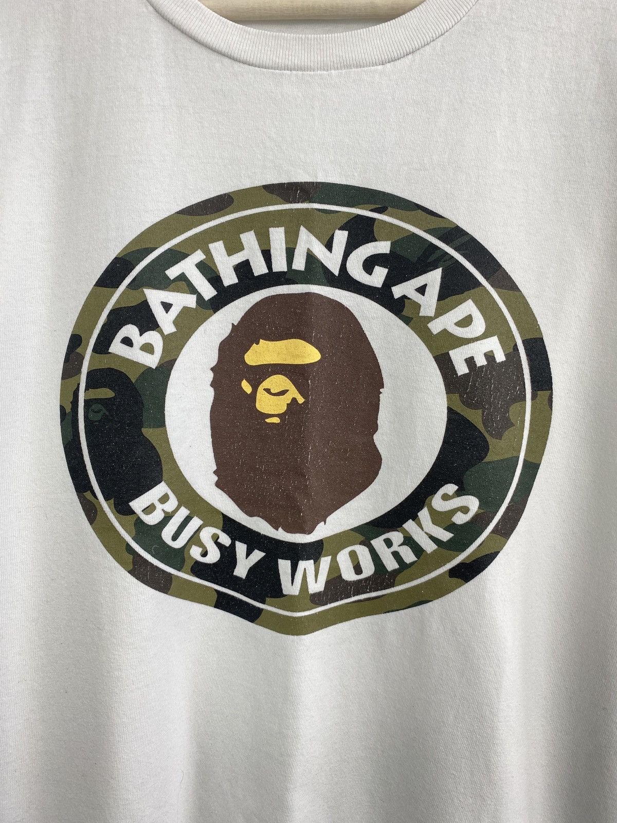 Bape 🇯🇵 Vintage Bape A Bathing Ape Camo Busy Works T-Shirt Rare Size US L / EU 52-54 / 3 - 4 Thumbnail
