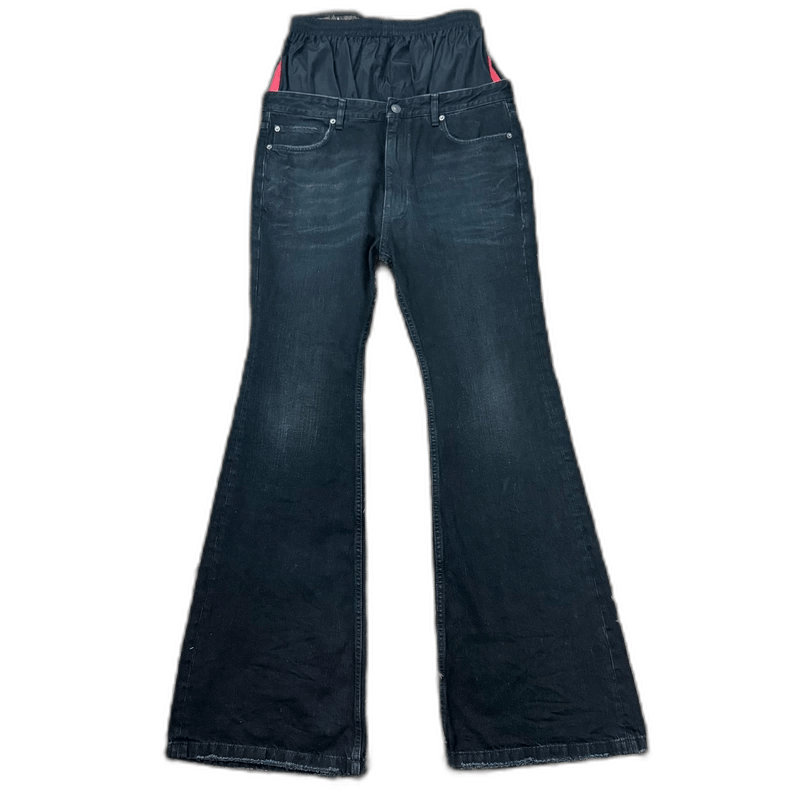 Balenciaga Balenciaga Double Waist Flare Jeans Size US 27 - 1 Thumbnail