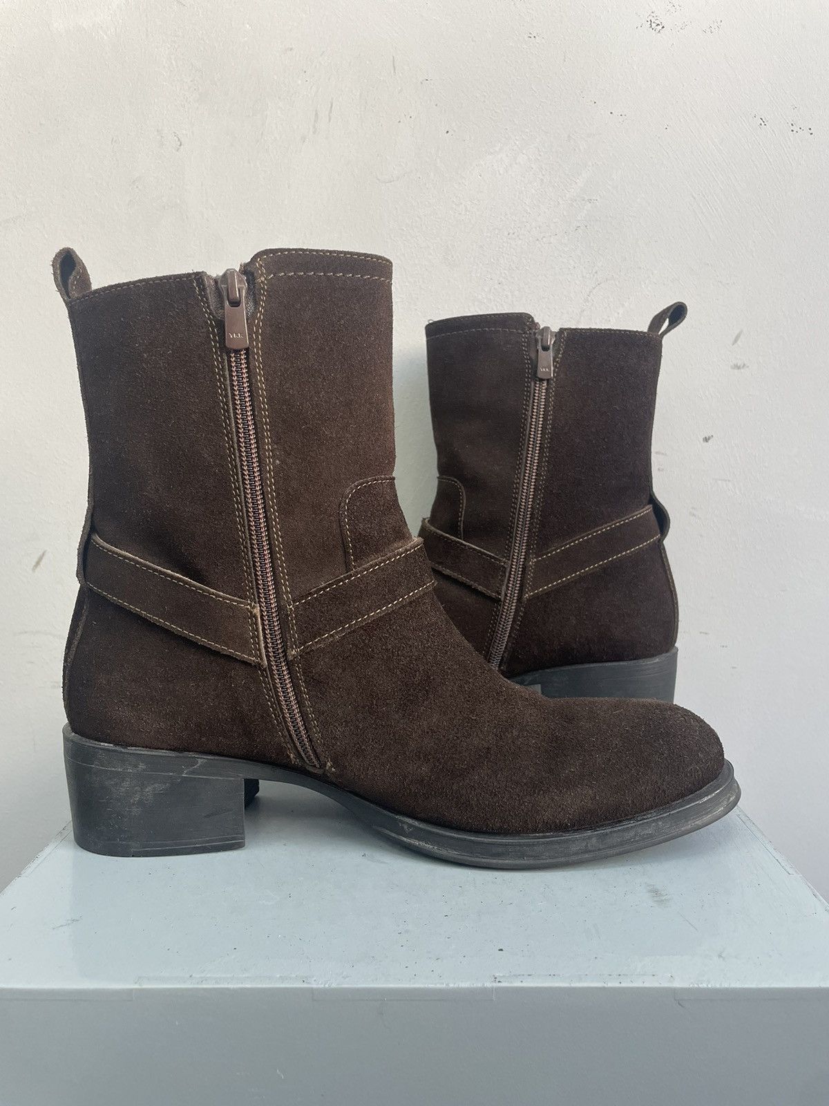 John Galliano John Galliano suede ankle archive boots avant garde Size US 8 / EU 41 - 11 Thumbnail