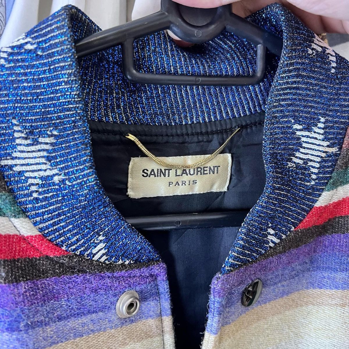 Saint Laurent Paris HEDI SLIMANE X SAINT LAURENT DINOSAUR BOMBER LEATHER JACKET Size XS / US 0-2 / IT 36-38 - 8 Thumbnail