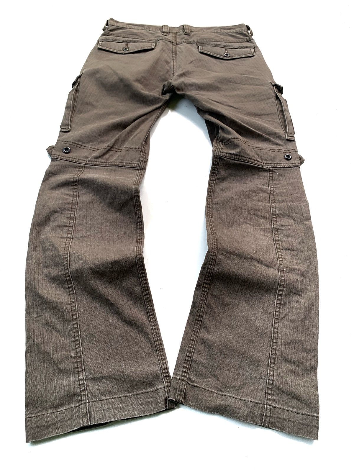 Japanese Brand Hideaways by Nicole Club Multipocket Flared Cargo Pant Size US 28 / EU 44 - 9 Thumbnail