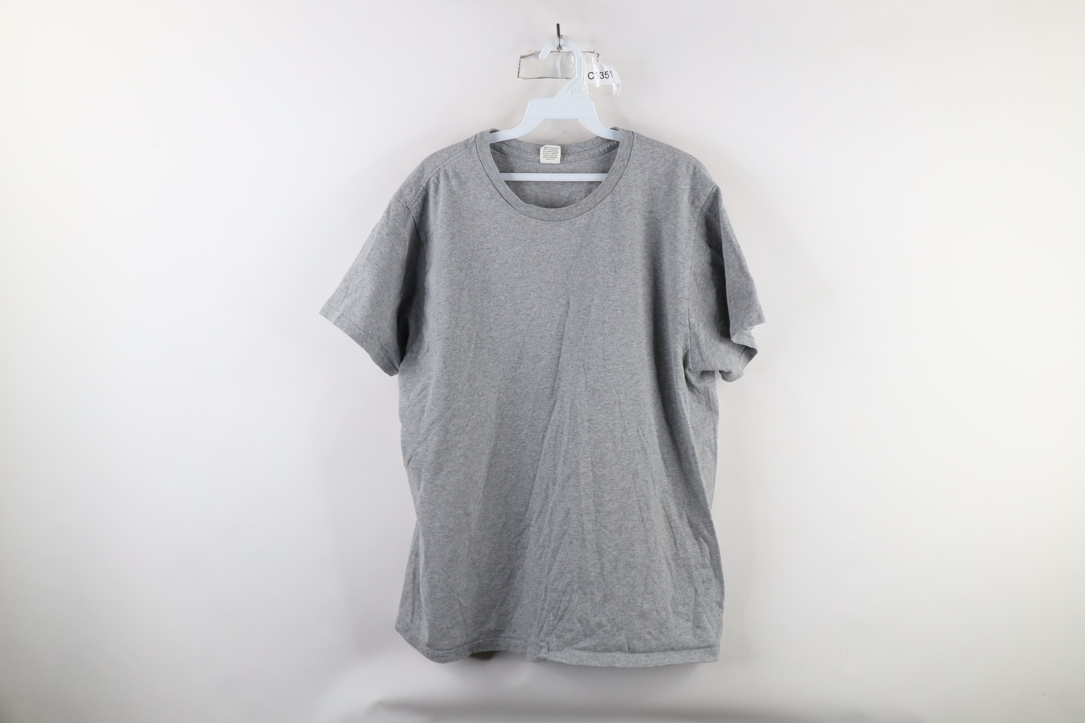 Vintage Vintage 90s Streetwear Short Sleeve Shirt Heather Cotton Size US XL / EU 56 / 4 - 1 Thumbnail