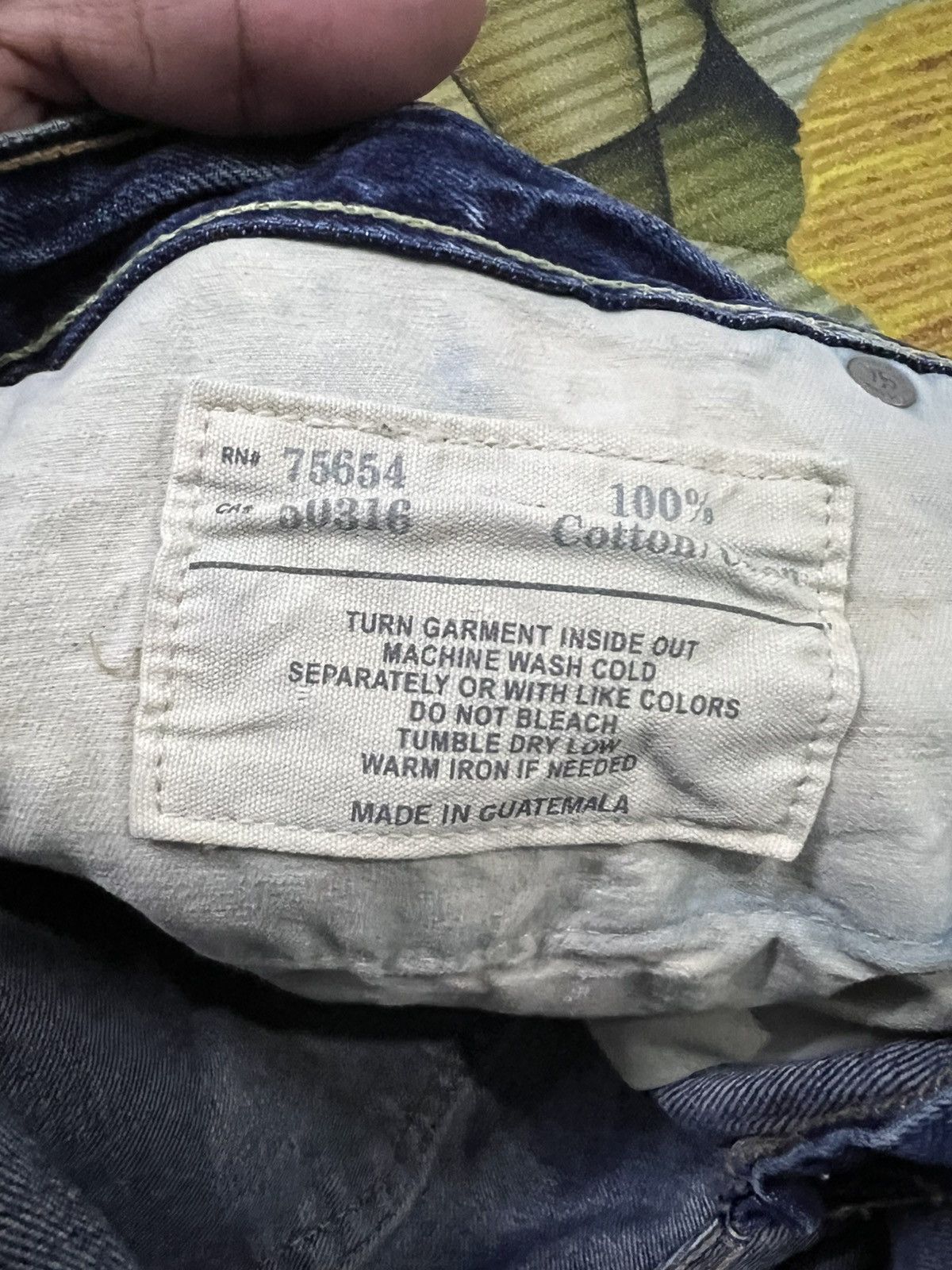 Abercrombie & Fitch × If Six Was Nine × Seditionaries ABERCROMBIE & FITCH FLARE PAINTER DENIM RARE Size US 33 - 19 Thumbnail