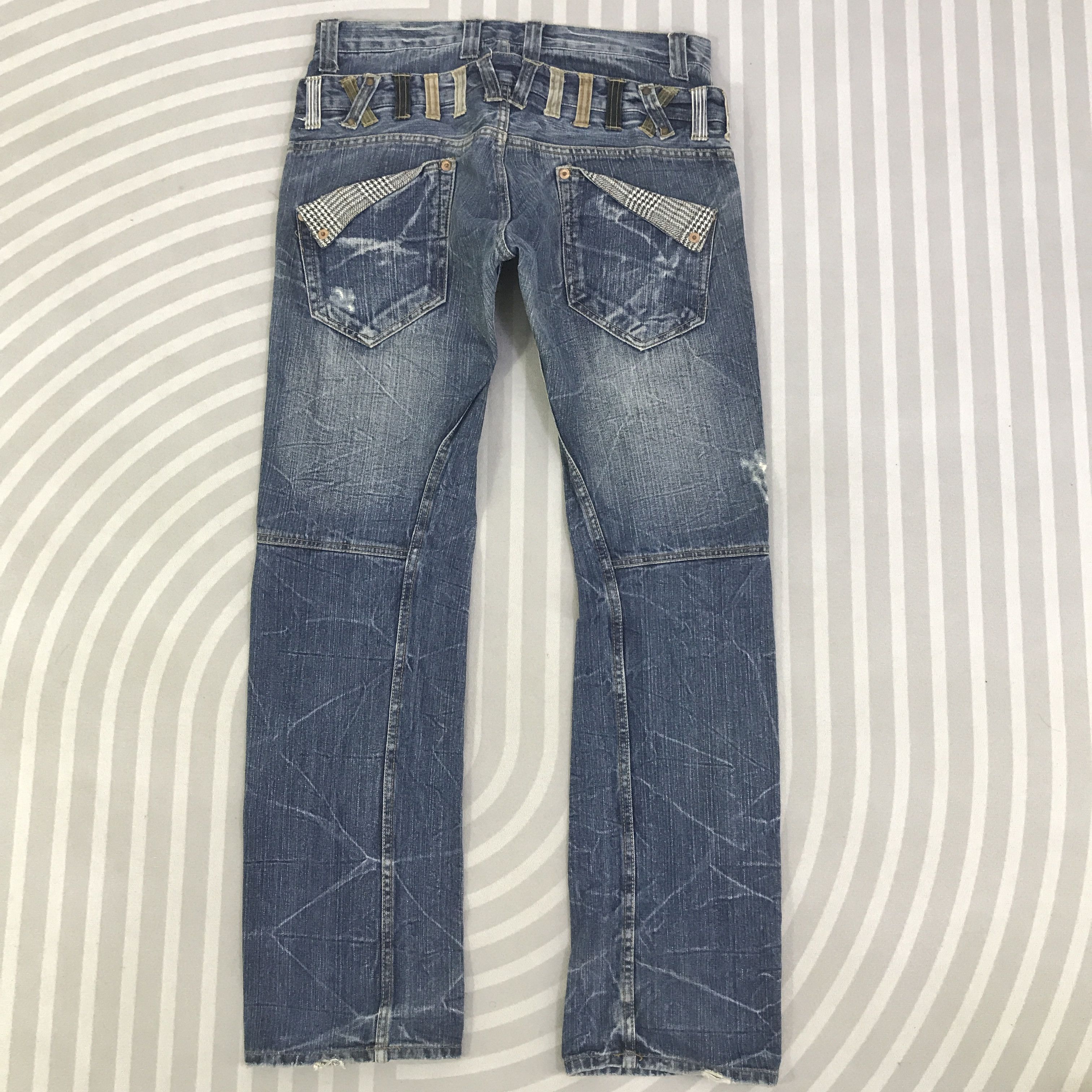 Japanese Brand Vintage japan design Jeans denim pants K130B16 Size US 33 - 4 Thumbnail