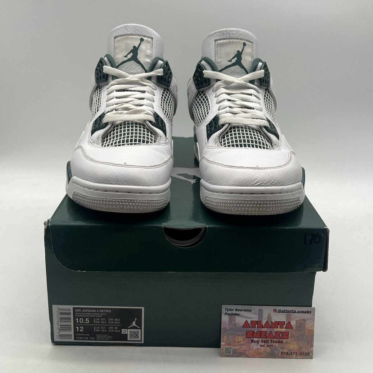 Jordan Brand Air Jordan 4 oxidized green Size US 10.5 / EU 43-44 - 2 Thumbnail