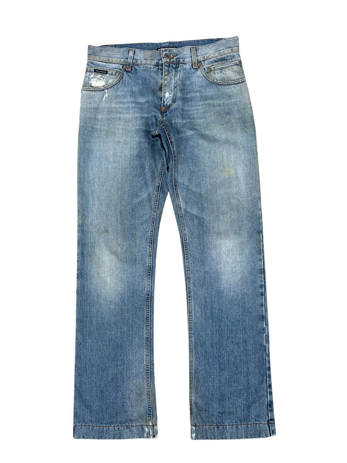 Dolce & Gabbana Vintage Dolce & Gabbana Distress Dirty Mud Denim Loose Jeans Size US 32 / EU 48 - 3 Thumbnail