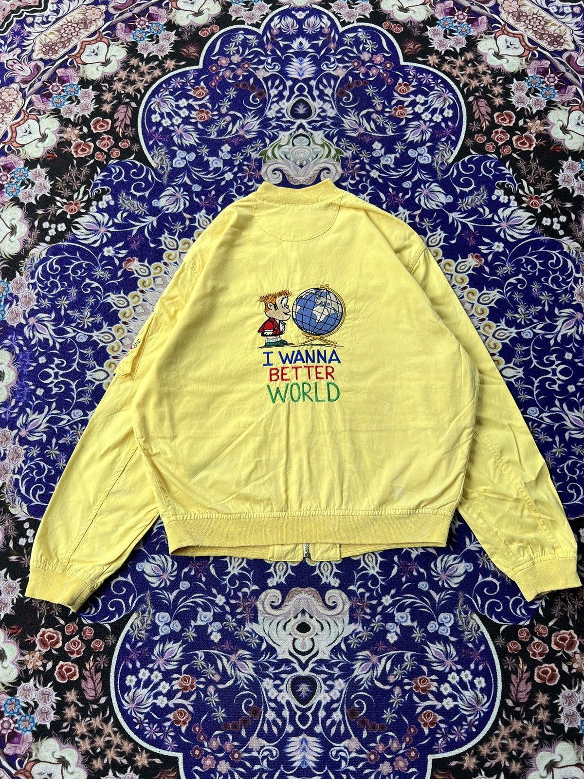 Jean Charles De Castelbajac Rare 80s Jean Charles De Castelbajac Vintage Bomber Jacket Size US L / EU 52-54 / 3 - 5 Thumbnail