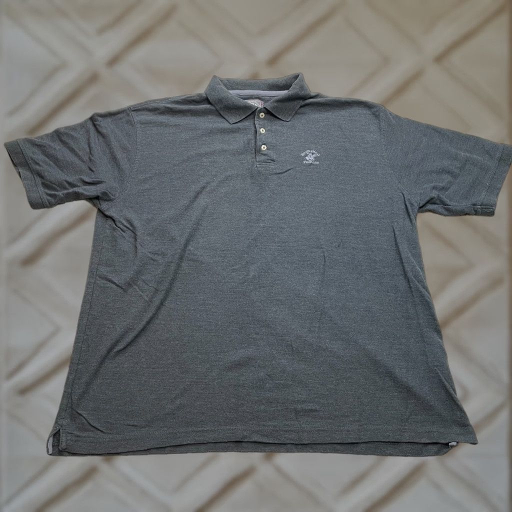 Beverly Hills Polo Club Beverly Hills Polo Club Shirt Mens 3XL Dark Gray Short Sleeve Modern Fit Collar Size US XXL / EU 58 / 5 - 1 Thumbnail