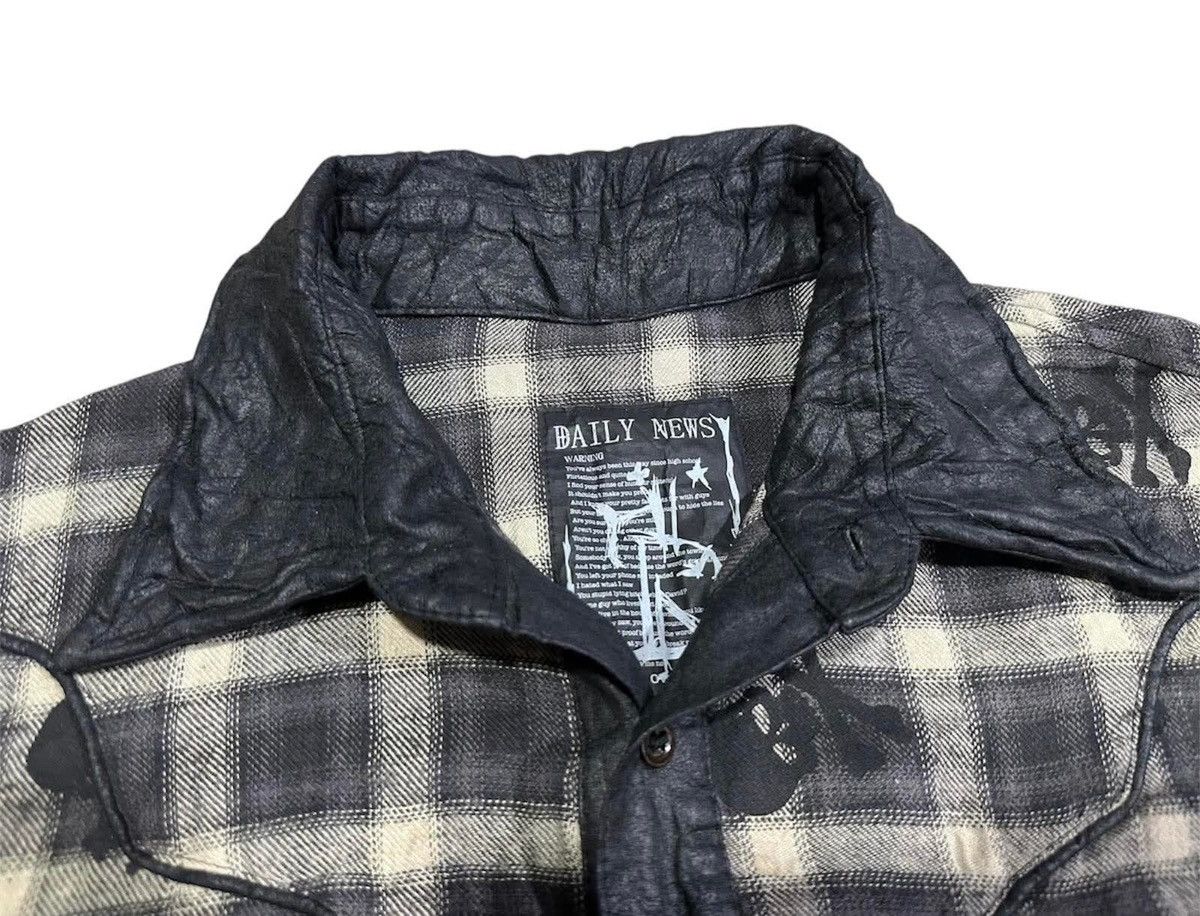 14th Addiction × If Six Was Nine × Japanese Brand 🔥Rare Y2K Archived Daily News Western Shirt Skull Goth Punk Size US L / EU 52-54 / 3 - 13 Thumbnail