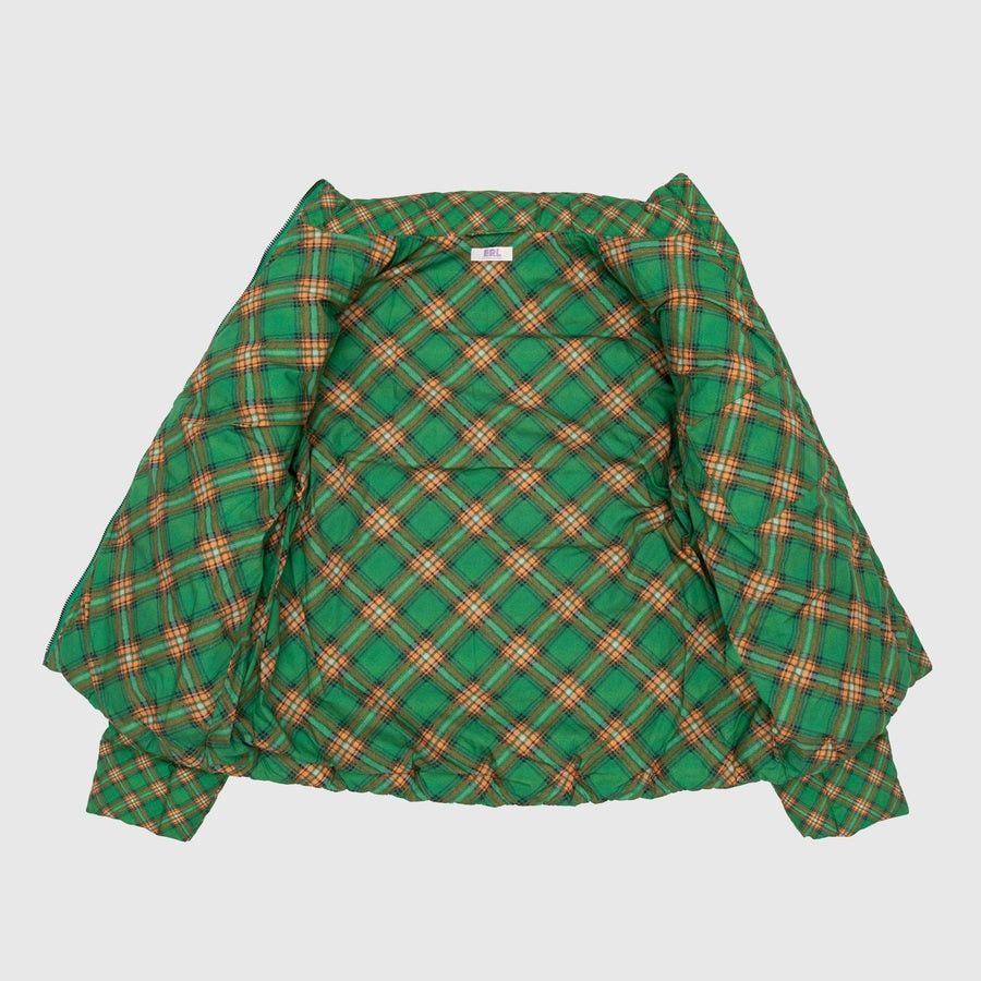 ERL o1mle0724 Plaid Puffer Jacket in Green Size US M / EU 48-50 / 2 - 7 Thumbnail