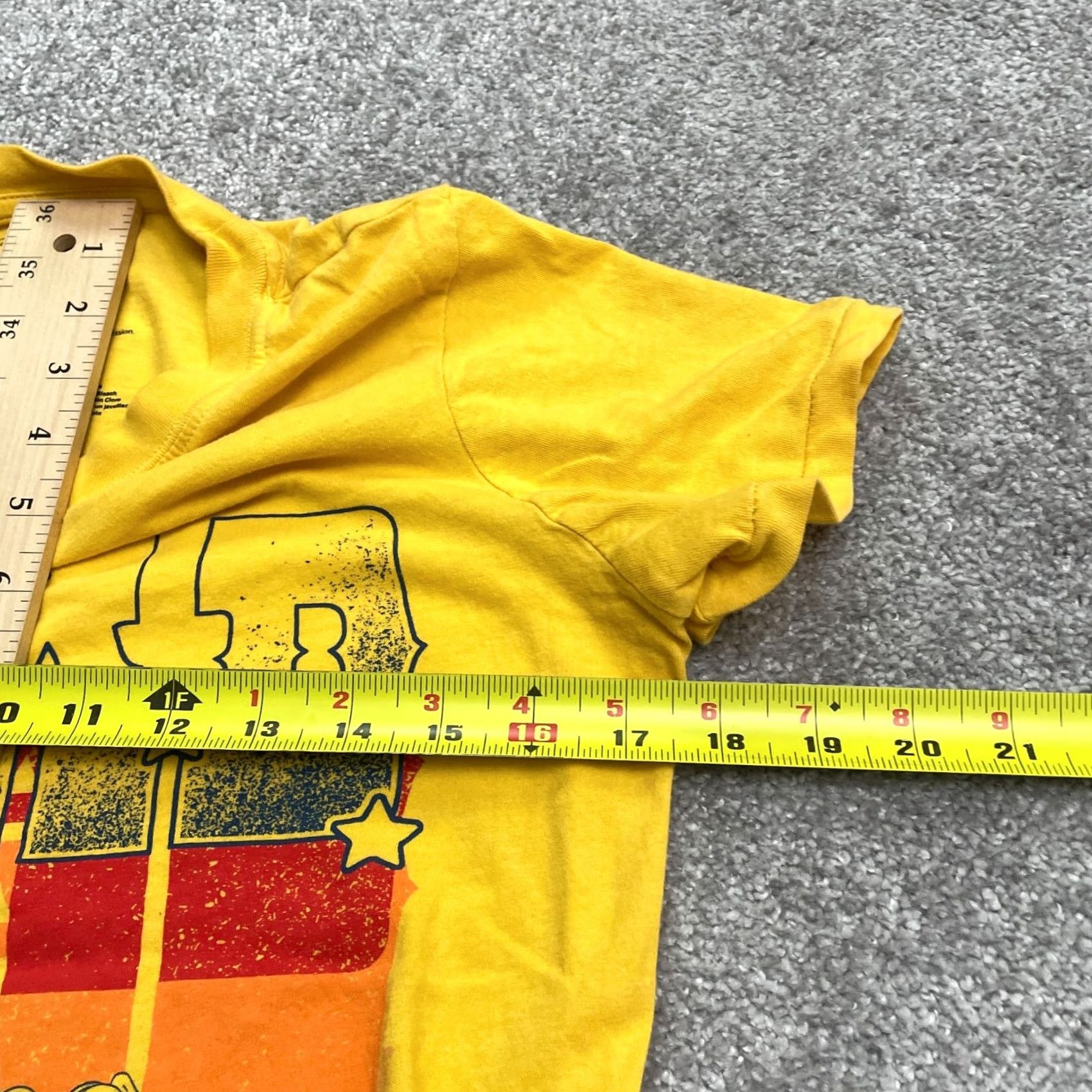 Disney Disney Pixar Toy Story Graphic T-Shirt Womens XS Yellow Crew Neck Cotton Tee Size XS / US 0-2 / IT 36-38 - 7 Thumbnail