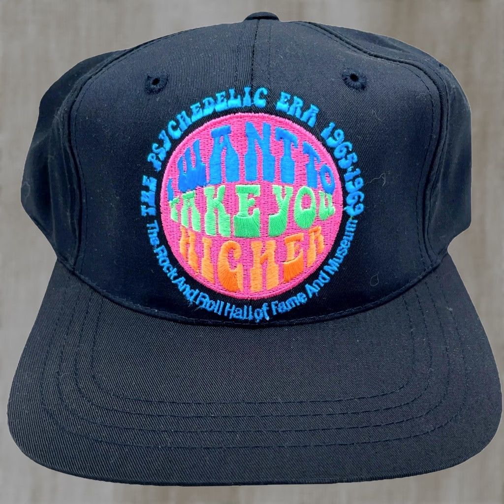 Vintage VINTAGE Rock And Roll Hall of Fame Hat Cap Snapback 90s Mens Black Size ONE SIZE - 1 Thumbnail