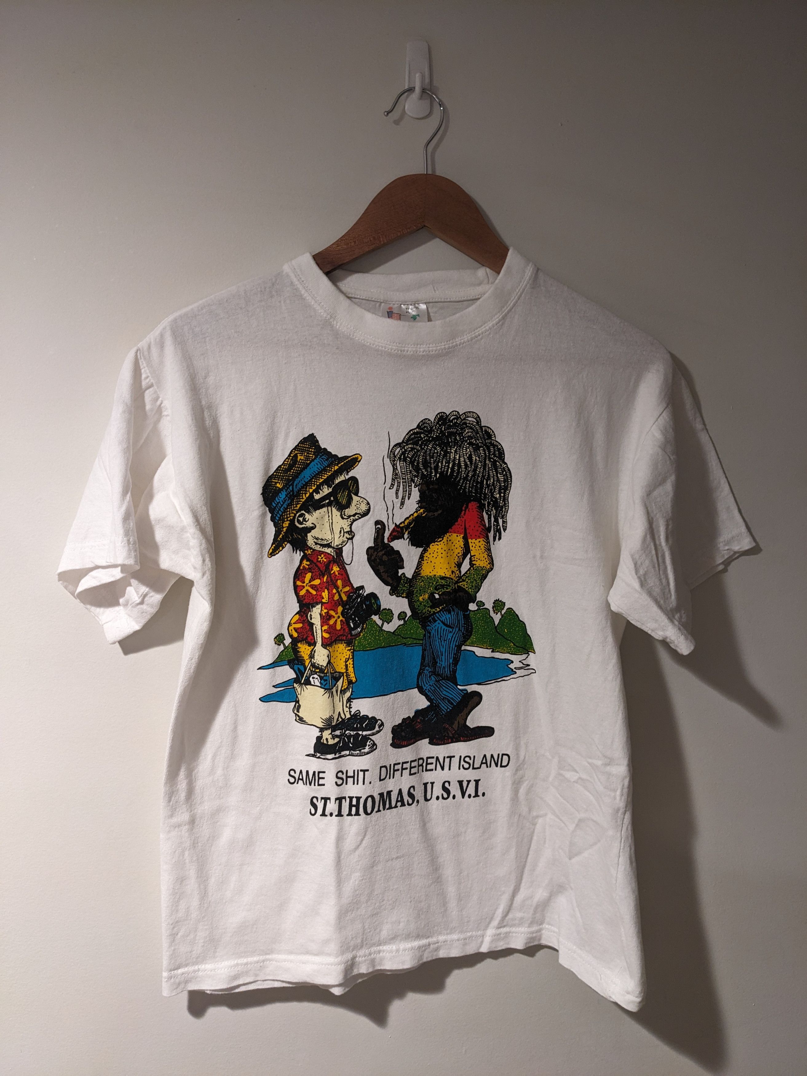 Vintage Vintage 90s St. Thomas U.S. V.I Same Different T-Shirt Size US M / EU 48-50 / 2 - 1 Thumbnail