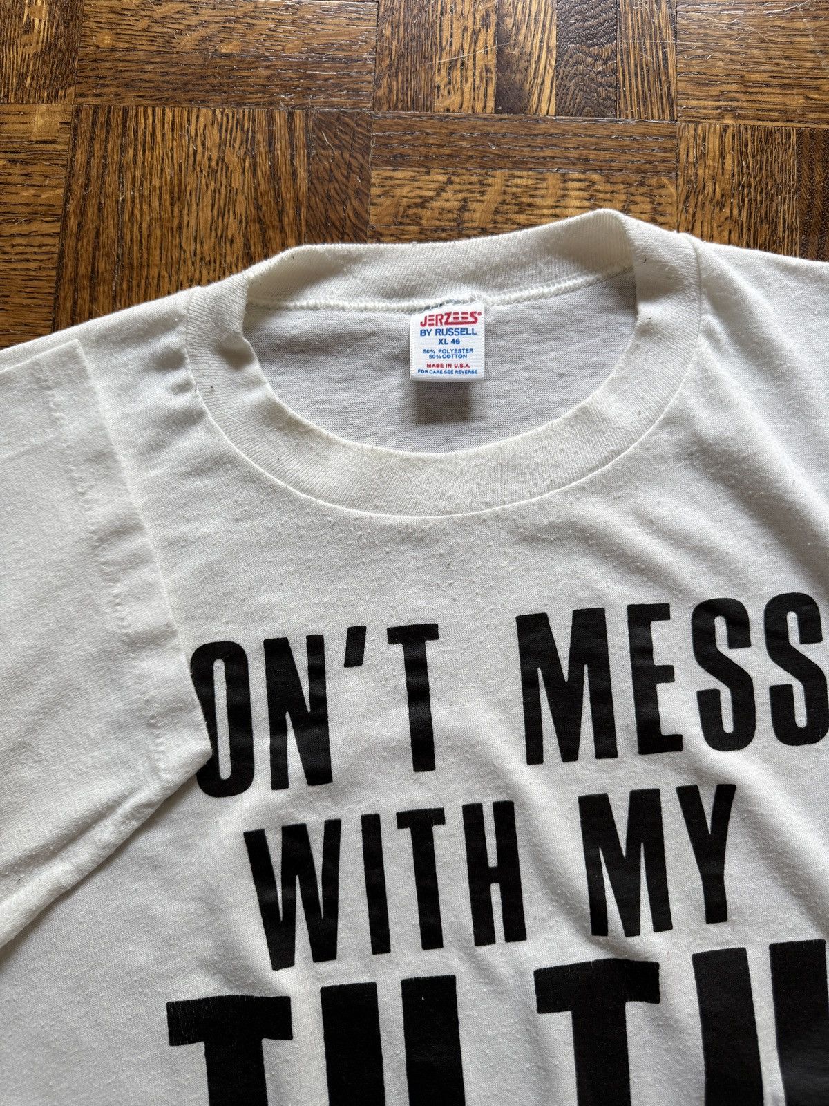 Vintage Vintage 80s Don't Mess With My Tutu Graphic Tee Size US L / EU 52-54 / 3 - 4 Thumbnail