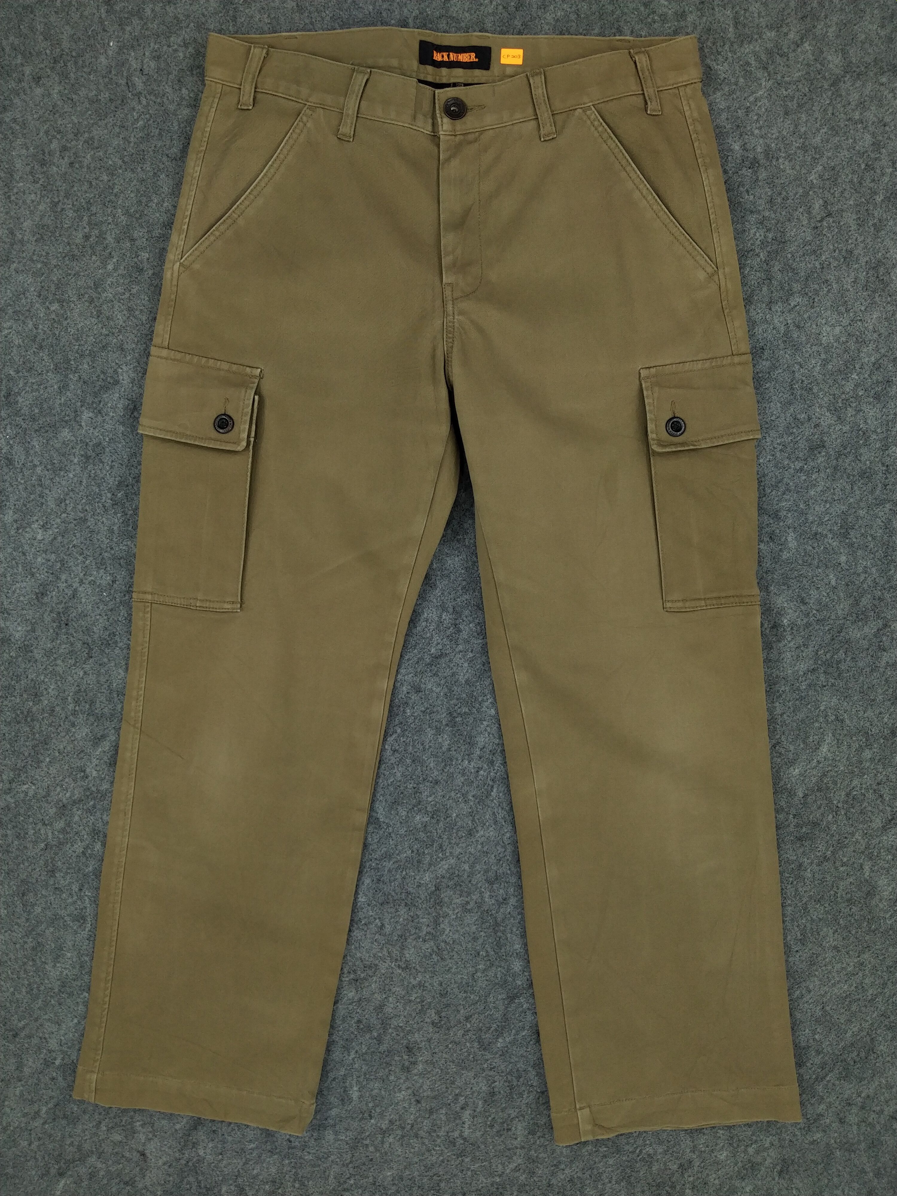 Japanese Brand Back Number Japanese Brand Cargo Multi Pocket Pants -CP203 Size US 35 - 1 Thumbnail