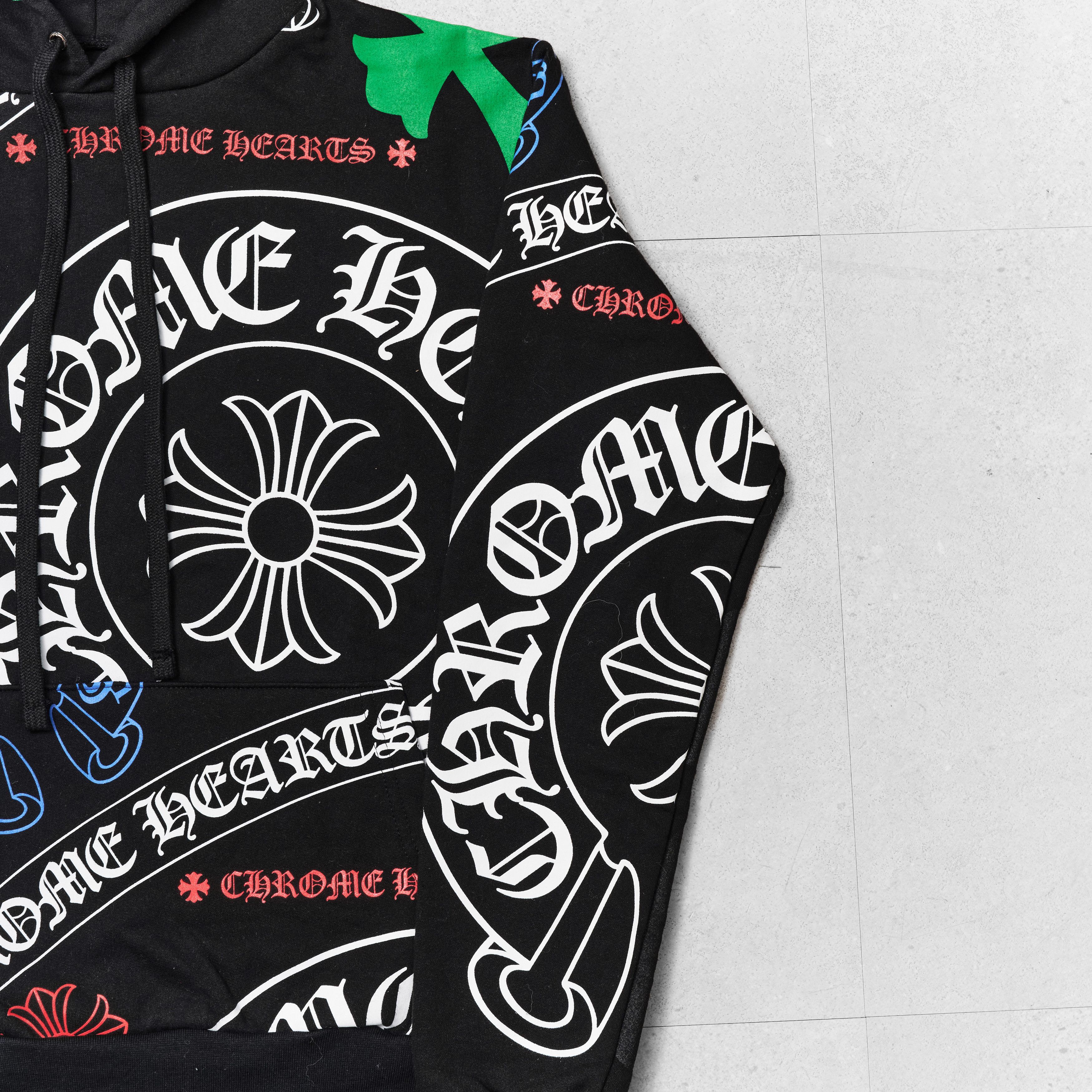 Chrome Hearts CHROME HEARTS Stencil Hoodie BLACK Size US S / EU 44-46 / 1 - 8 Thumbnail