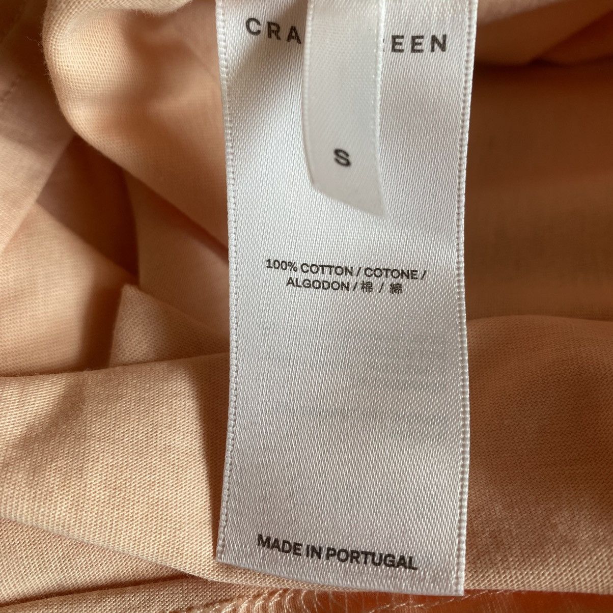 Craig Green NWT SS23 Peach Dust-Cap T Shirt Size US S / EU 44-46 / 1 - 5 Thumbnail