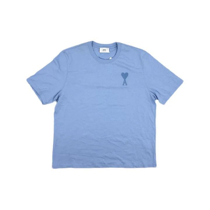 AMI AMI SS22 Heart Logo Embroidered T-Shirt -2507 Size US XXL / EU 58 / 5 - 2 Thumbnail