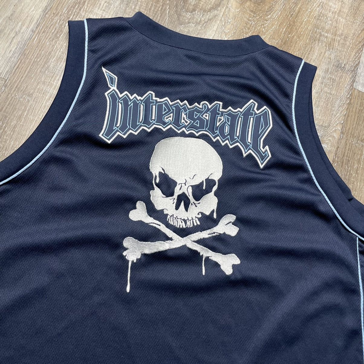 Vintage Interstate Vintage Y2K Basketball Jersey Mens Large Skull Size US L / EU 52-54 / 3 - 5 Thumbnail