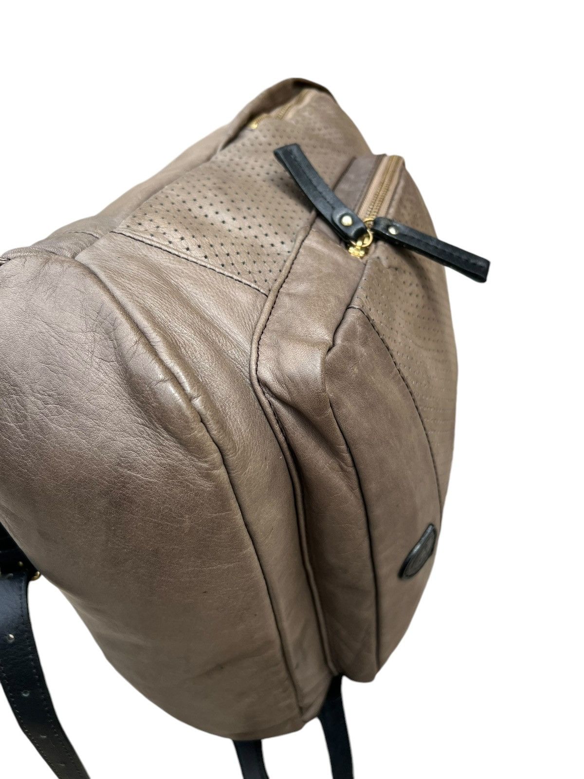 Leather Sot Japan Muddy Dirty Patina Napa Leather Backpack Bag Size ONE SIZE - 16 Thumbnail