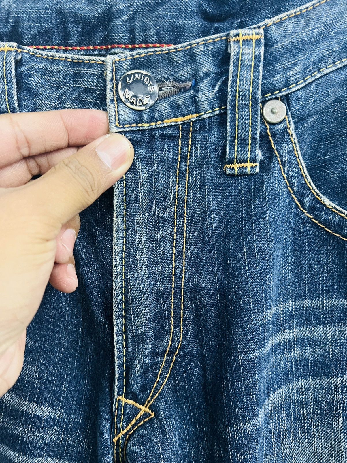 Japanese Brand × Vintage Vintage Blueway Flared Union Made Jeans Size US 32 / EU 48 - 7 Thumbnail