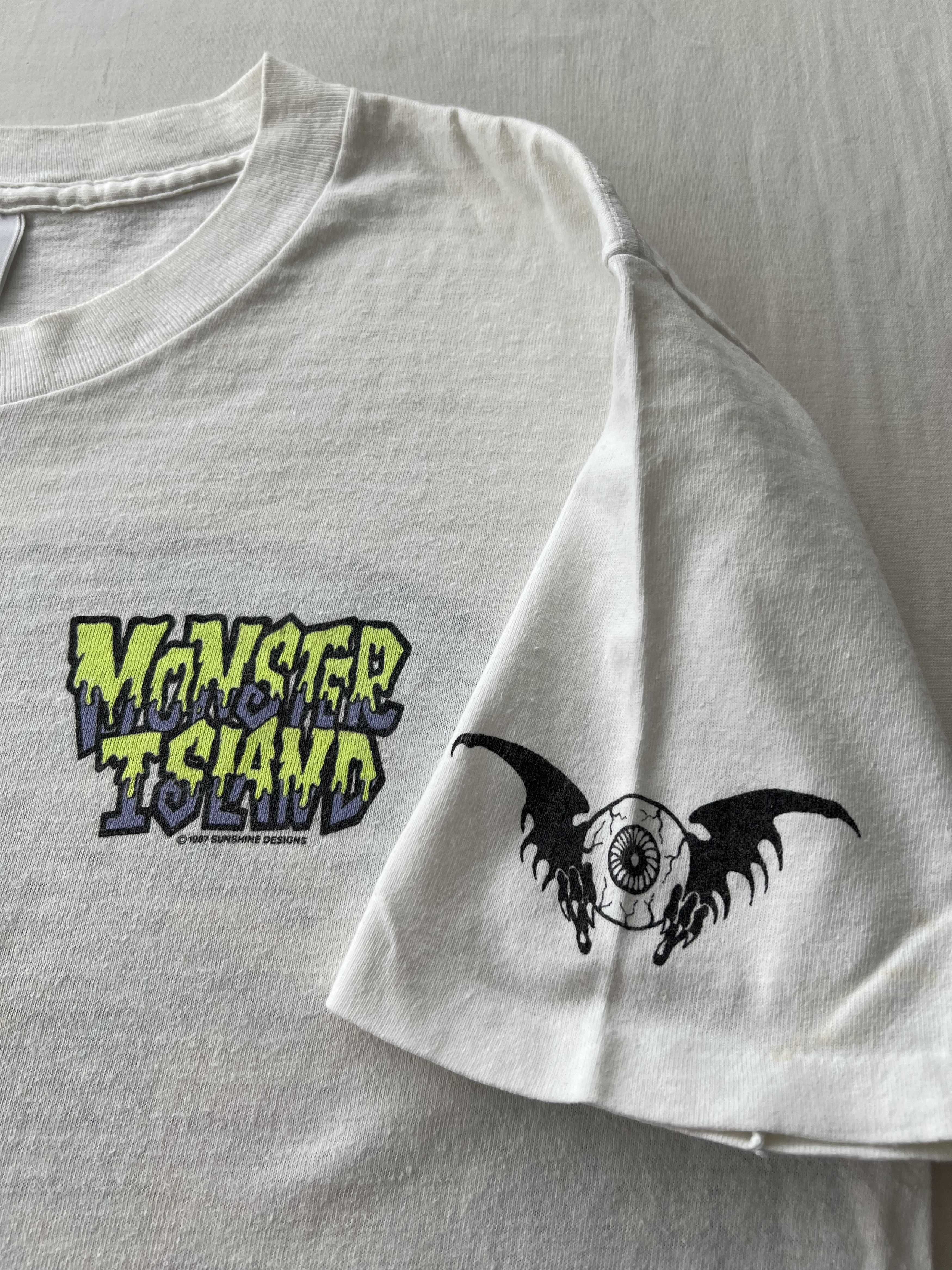 Vintage Vintage 1987 Monster Island Sunshine Designs Surf T-shirt Size US L / EU 52-54 / 3 - 5 Thumbnail