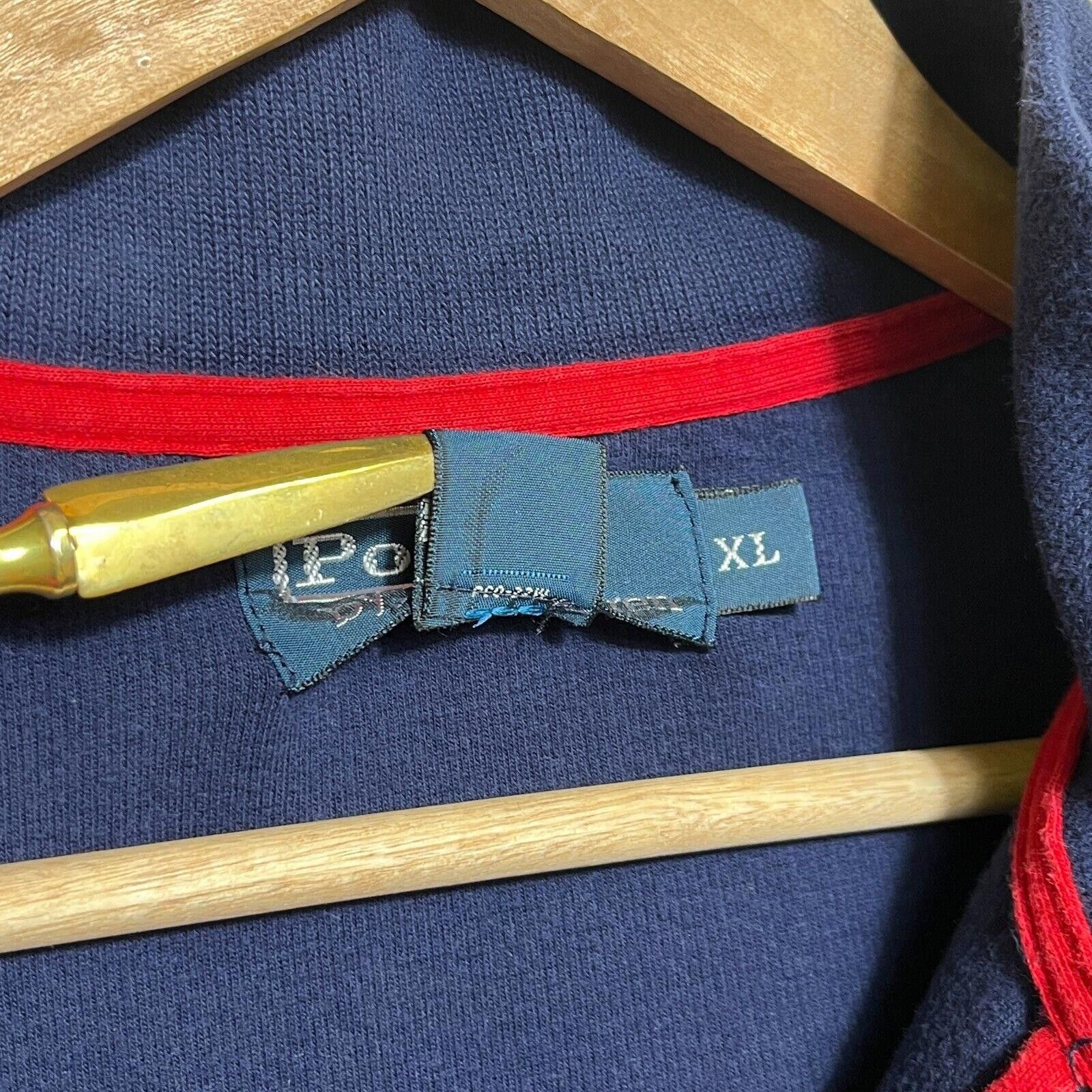 Polo Ralph Lauren × Vintage Vintage 90s Polo Ralph Lauren Quarter Zip Sweatshirt XL Size US 36 / EU 52 - 9 Thumbnail
